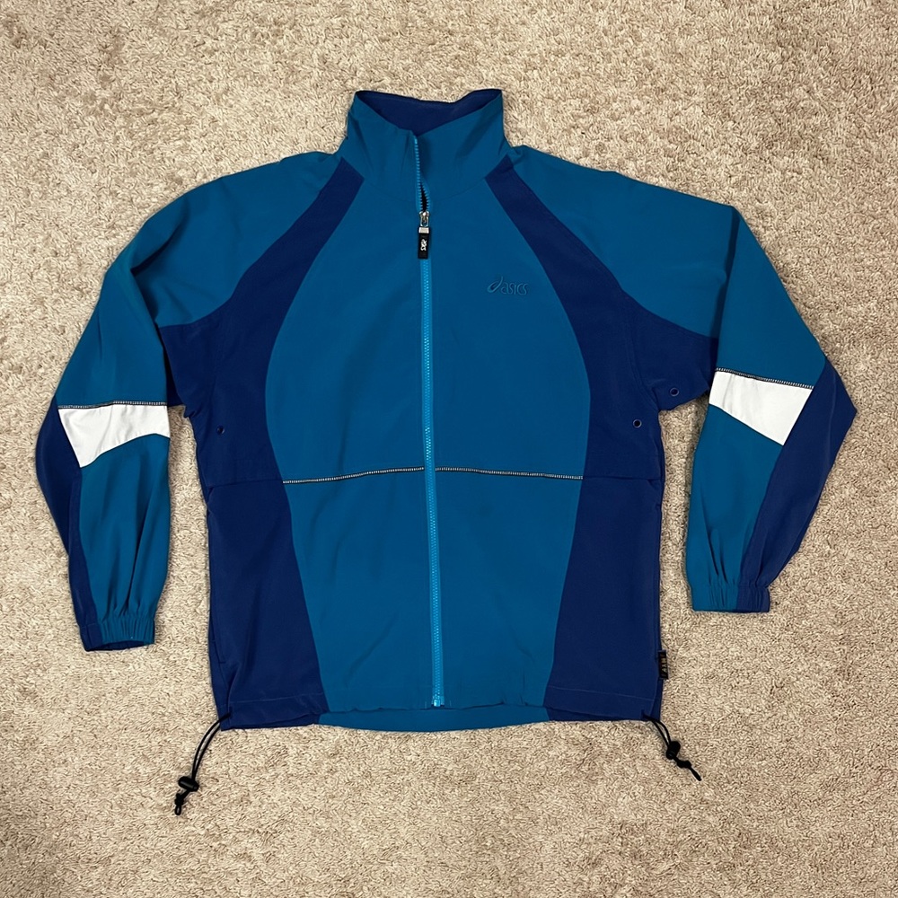 ASICS vintage women’s zip up windbreaker jacket size medium